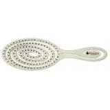 Щетка Hairway ECO Wheat массажная 8 рядов 20 см овальная бежевая