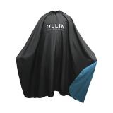 Пеньюар для окрашивания на крючках чёрный 160х145см OLLIN Professional